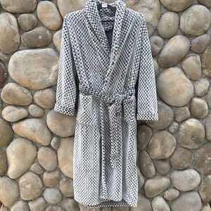 Lights Off Gray Plush Bathrobe